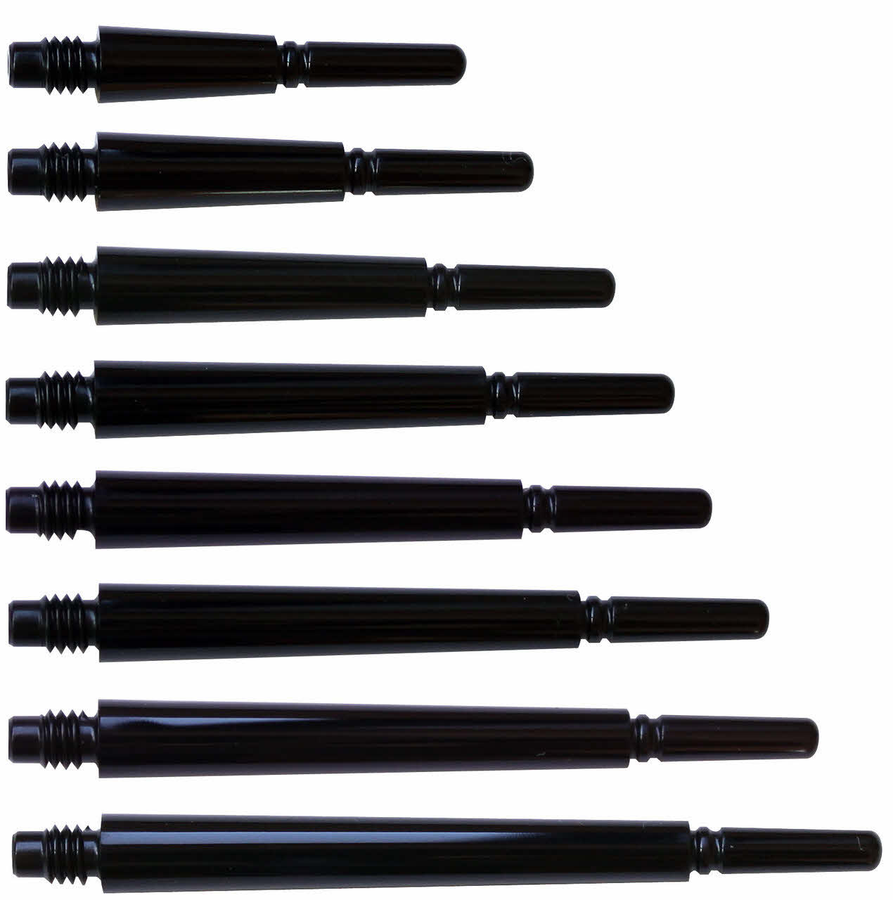 Pack De 6 Fléchettes Cosmo Fit Flight – Forme Shape, Noir – Plastique – Neuf