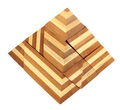 Casse tête double pyramide en bois - Solution eCommerce PEEL