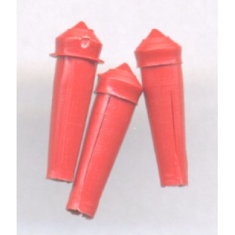 Lot de 3 ailettes de flechettes étroite  Rose A964 - 3533