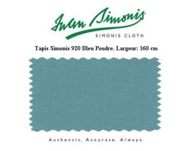 drap billard americain iwan simonis 920 bleu poudre w589bp