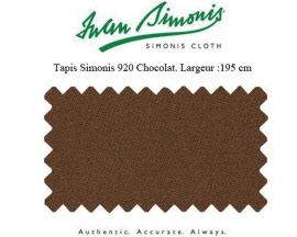 drap billard americain iwan simonis 920 chocolat 195cm w589ch