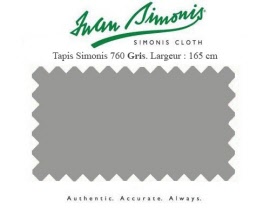 drap billard americain iwan simonis gris w584g