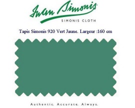 drap billard americain simonis 920 vert jaune w589vj