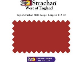 drap billard pool woe strachan rouge w560r