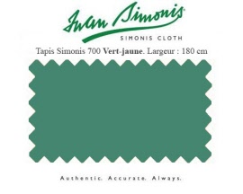 drap francais simonis 700 vert jaune