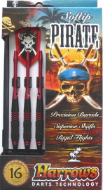 jeu de flechettes harrows pirate rouge 16g
