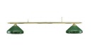 luminaire billard 2 globes praga vert g182v