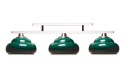 luminaire billard 3 globes milano vert g173v