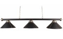 luminaire billard 3 globes noir simili cuir g145sc