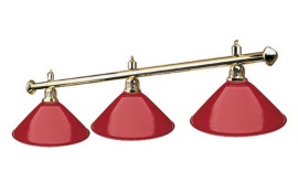 luminaire billard 3 globes rouge g143r