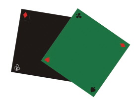 tapis pour jeux de carte suedine 70x70cm
