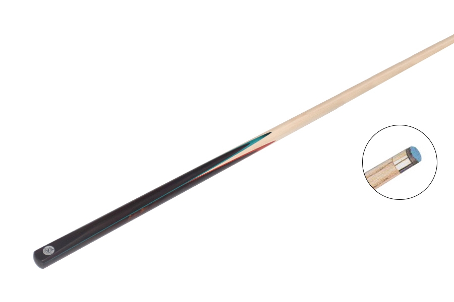 Queue de billard pool snooker Nox Cue Saturne monobloc, procédé 8mm